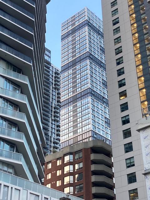 Overlapping skyscrapers