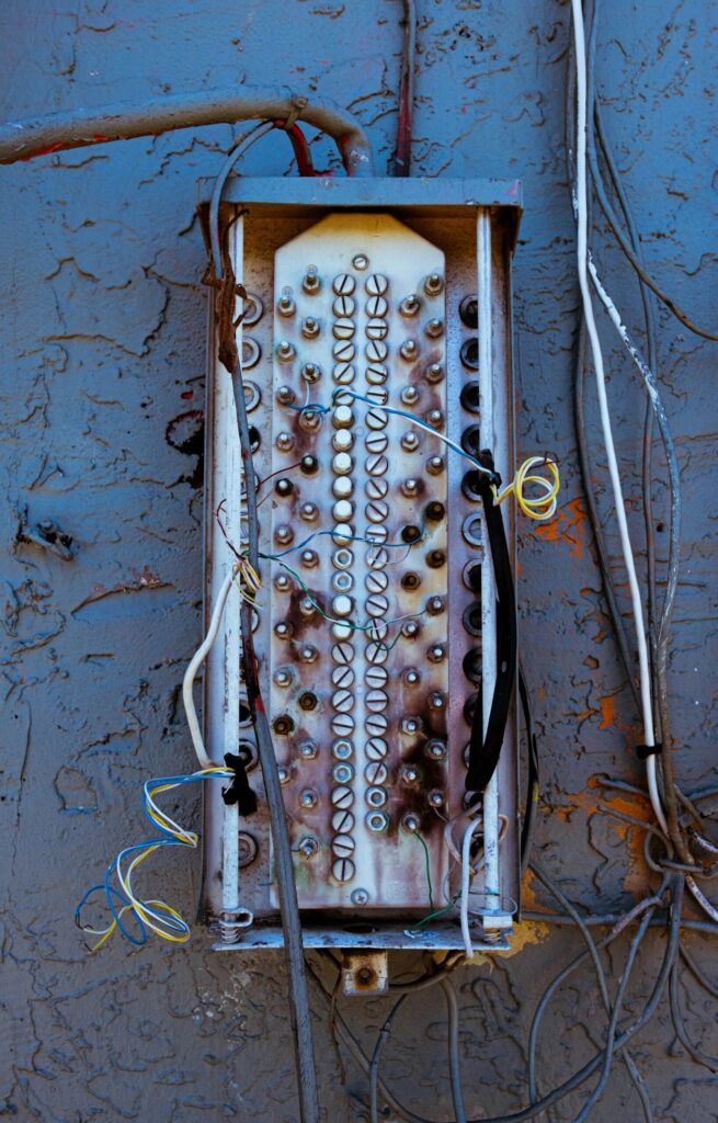 The damage caused by an electrical overload.