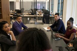 A group of office workers. Photo by The Jopwell Collection, via Unsplash