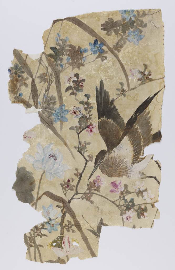 Scenic Bird and Flowers