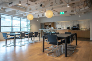 Kitchen of co-working space Shoreditch Exchange. Photo by Oneder, via Oneder