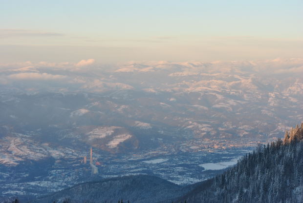 Picture of a mountain range