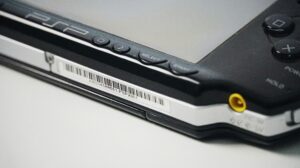 A close up of a PlayStation Portable